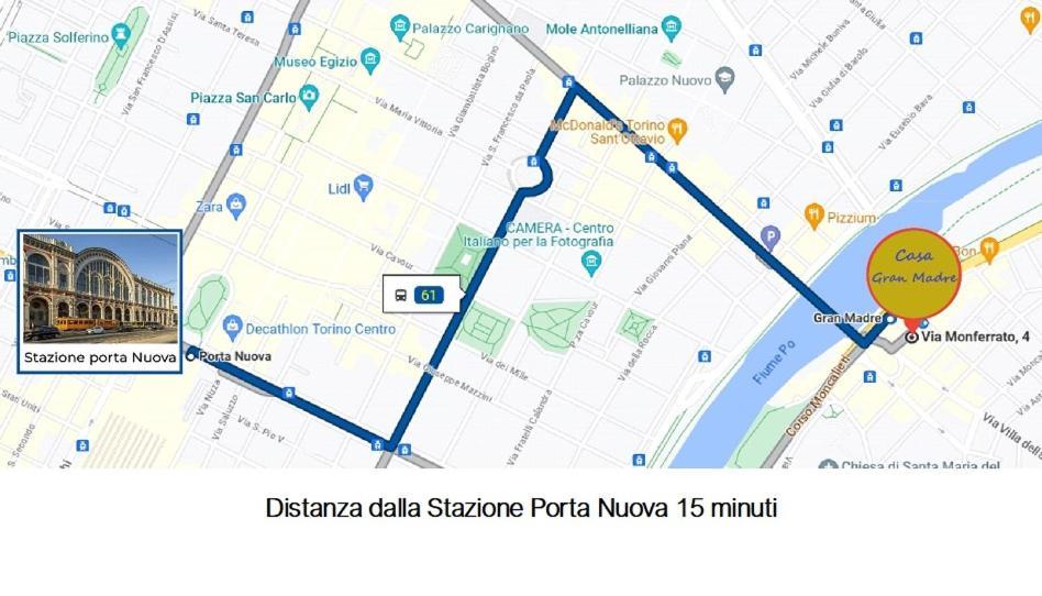 Appartamento Casa Gran Madre Torino Esterno foto